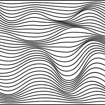 Vector abstract lines pattern. Waves background Stock Illustration