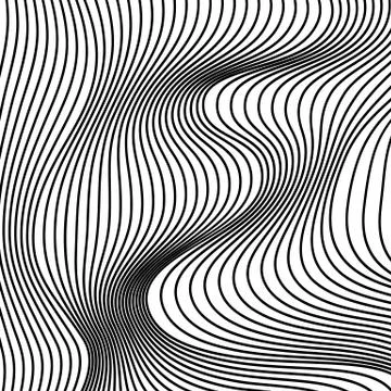 Vector abstract lines pattern. Waves background Illustrazione stock