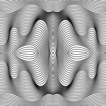 Vector abstract lines pattern. Waves background Illustrazione stock