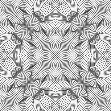 Vector abstract lines pattern. Waves background 스톡 일러스트