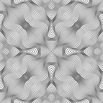 Vector abstract lines pattern. Waves background Stock Illustration