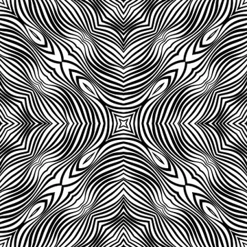 Vector abstract lines pattern. Waves background Illustrazione stock