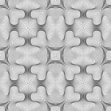 Vector abstract lines pattern. Waves background 스톡 일러스트