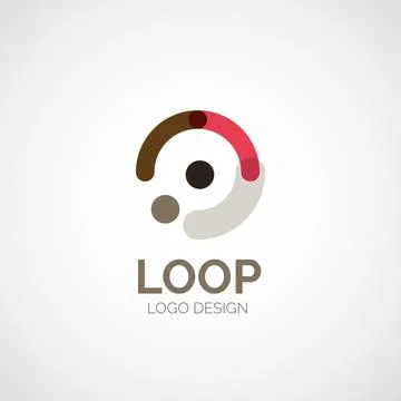 Vector abstract logo design Illustrazione stock
