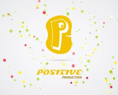 Vector abstract logo design. Positive production. Creative logo icon. Abstract Stock Illustration