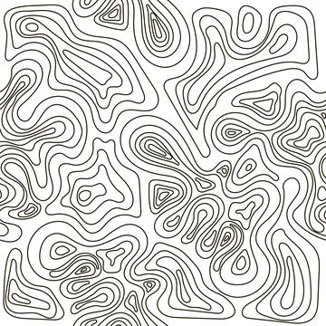 Vector abstract loop pattern. Floral seamless background Illustrazione stock