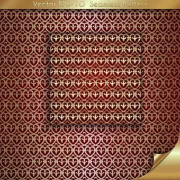 Vector abstract luxury golden background with old chain pattern Stock Illustration