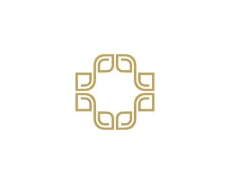 Vector abstract luxury logo design template Stock Illustration