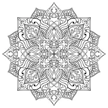 Vector abstract mandala. Stock Illustration