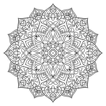 Vector abstract mandala. Stock Illustration