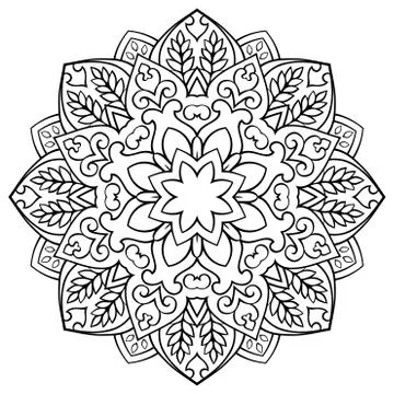 Vector abstract mandala. Stock Illustration