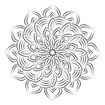 Vector Abstract Mandala Pattern design Illustrazione stock