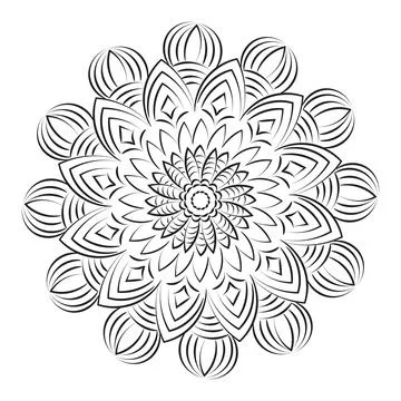 Vector Abstract Mandala Pattern design Stock Illustration