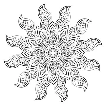 Vector Abstract Mandala Pattern design Stock Illustration