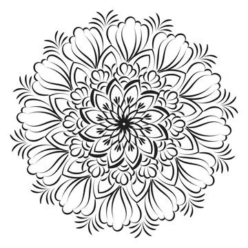 Vector Abstract Mandala Pattern design Stock Illustration