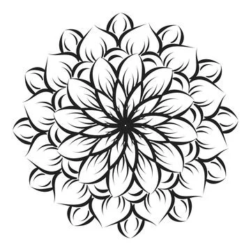 Vector Abstract Mandala Pattern design Stock Illustration