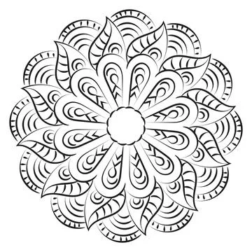 Vector Abstract Mandala Pattern design 스톡 일러스트