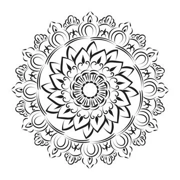 Vector Abstract Mandala Pattern 스톡 일러스트