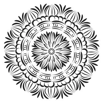 Vector Abstract Mandala Pattern 스톡 일러스트