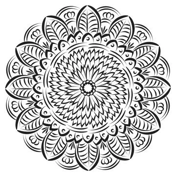 Vector Abstract Mandala Pattern 스톡 일러스트