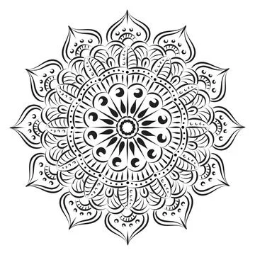 Vector Abstract Mandala Pattern 스톡 일러스트