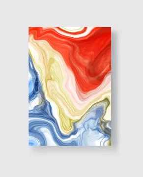 Vector abstract marble art. Ink paint illustration イラスト素材