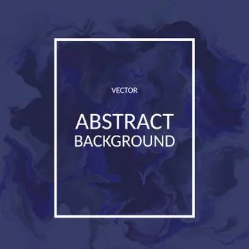 Vector abstract marble texture blue color Fluid design background Stock Illustration