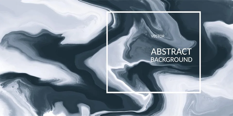 Vector abstract marble texture blue color, Fluid design backgrounds acrylic Stock Illustration