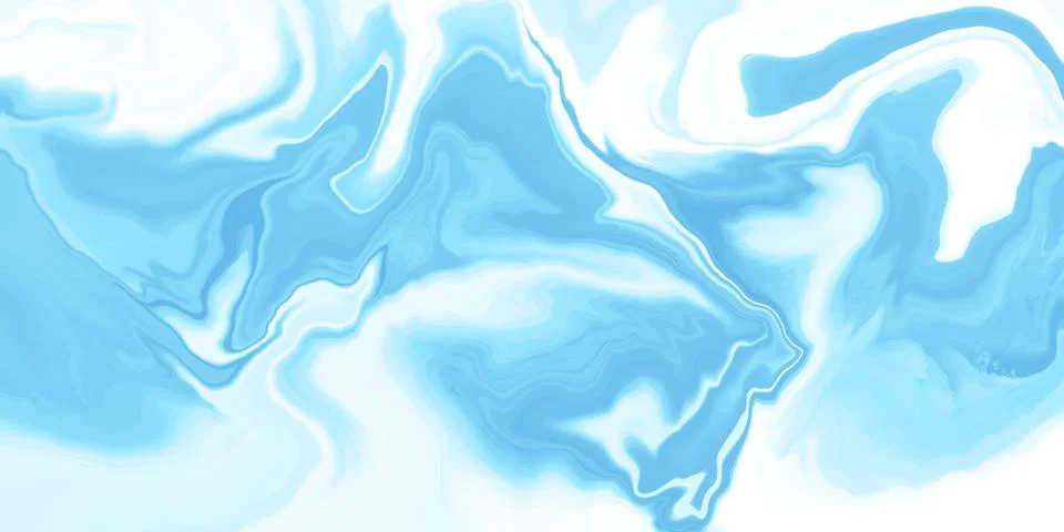 Vector abstract marble texture Fluid design background blue color Stock Illustration