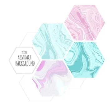 Vector abstract marble texture, Fluid design backgrounds Stock Illustration