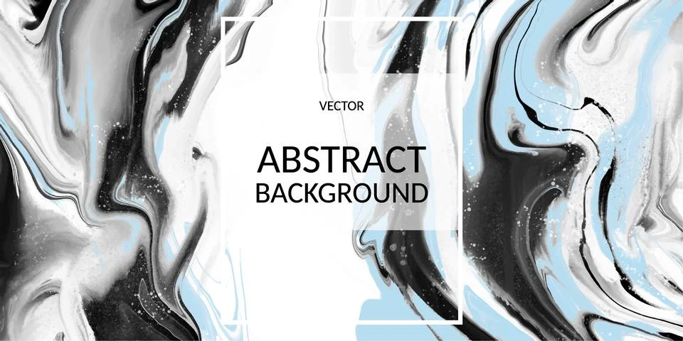 Vector abstract marble texture, Fluid design backgrounds Stock Illustration