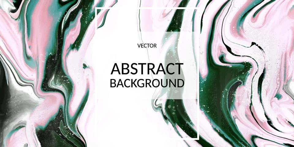 Vector abstract marble texture, Fluid design background Stock Illustration