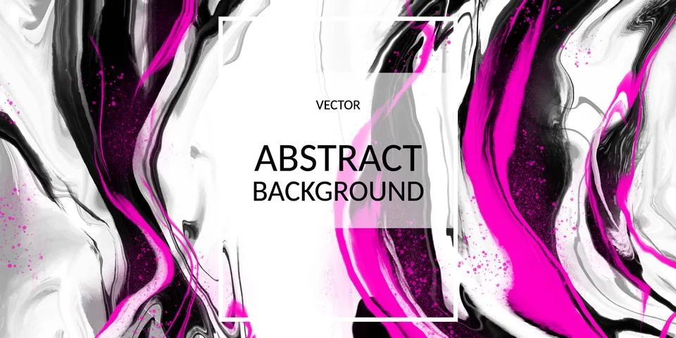 Vector abstract marble texture, Fluid design background Stock Illustration
