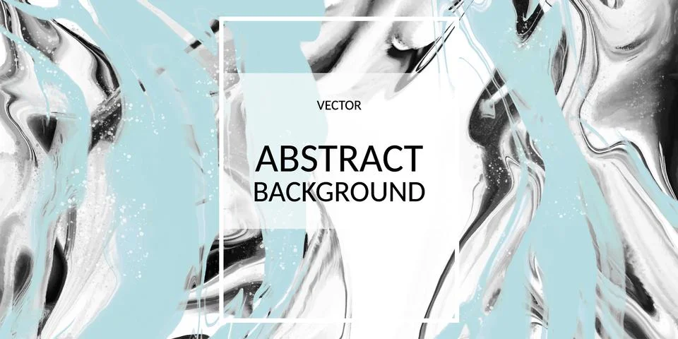 Vector abstract marble texture, Fluid design background Stock Illustration