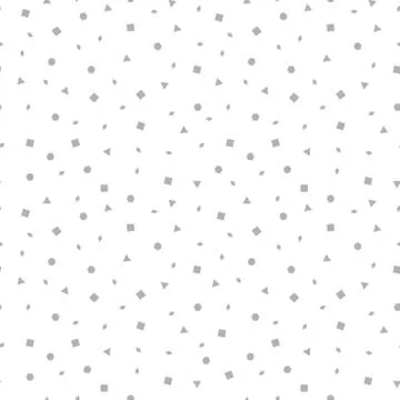 Vector abstract memphis pattern with mosaic geometric shapes - seamless. Ilustração Stock