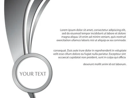 Vector : Abstract metal background and space for text Stock Illustration