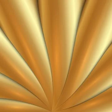 Vector abstract metal gold background with waves Stock Illustration