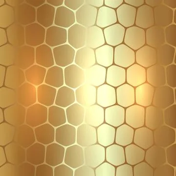 Vector abstract metal gold background with polygons Stock Illustration