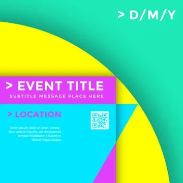 Vector abstract minimal design template. Stock Illustration