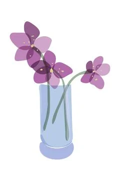 Vector abstract minimalist art work, hand drawn contemporary boho style, vase Stock Illustration