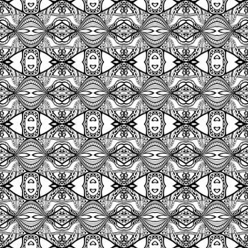 Vector abstract modern cartoon seamless pattern 스톡 일러스트