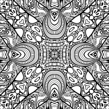 Vector abstract modern cartoon seamless pattern Illustrazione stock