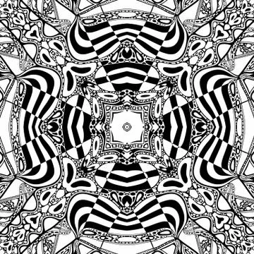 Vector abstract modern cartoon seamless pattern Stock Illustration