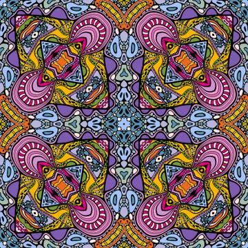 Vector abstract modern cartoon seamless pattern 스톡 일러스트