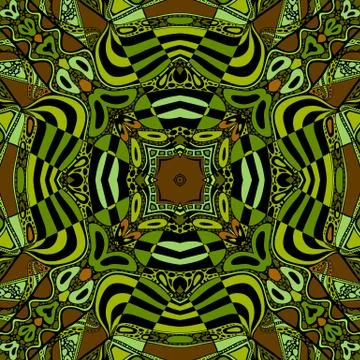 Vector abstract modern cartoon seamless pattern Stock Illustration
