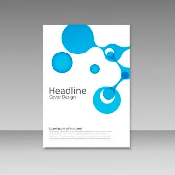 Vector abstract molecular structure. Template design Stock Illustration