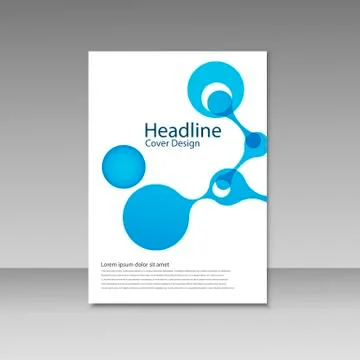 Vector abstract molecular structure. Template design Stock Illustration