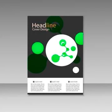 Vector abstract molecular structure. Template design Stock Illustration