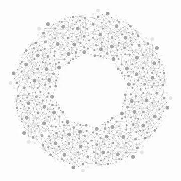 Vector abstract molecule background Stock Illustration