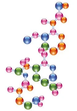 Vector abstract molecule Stock Illustration